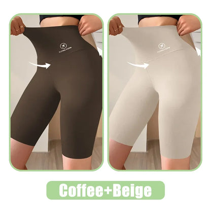 M-XL Damshorts Sport Shorts För Damer Nya Cykling Jogging Fitness Hög Midja Push Up Gymshorts Leggings Yogakläder