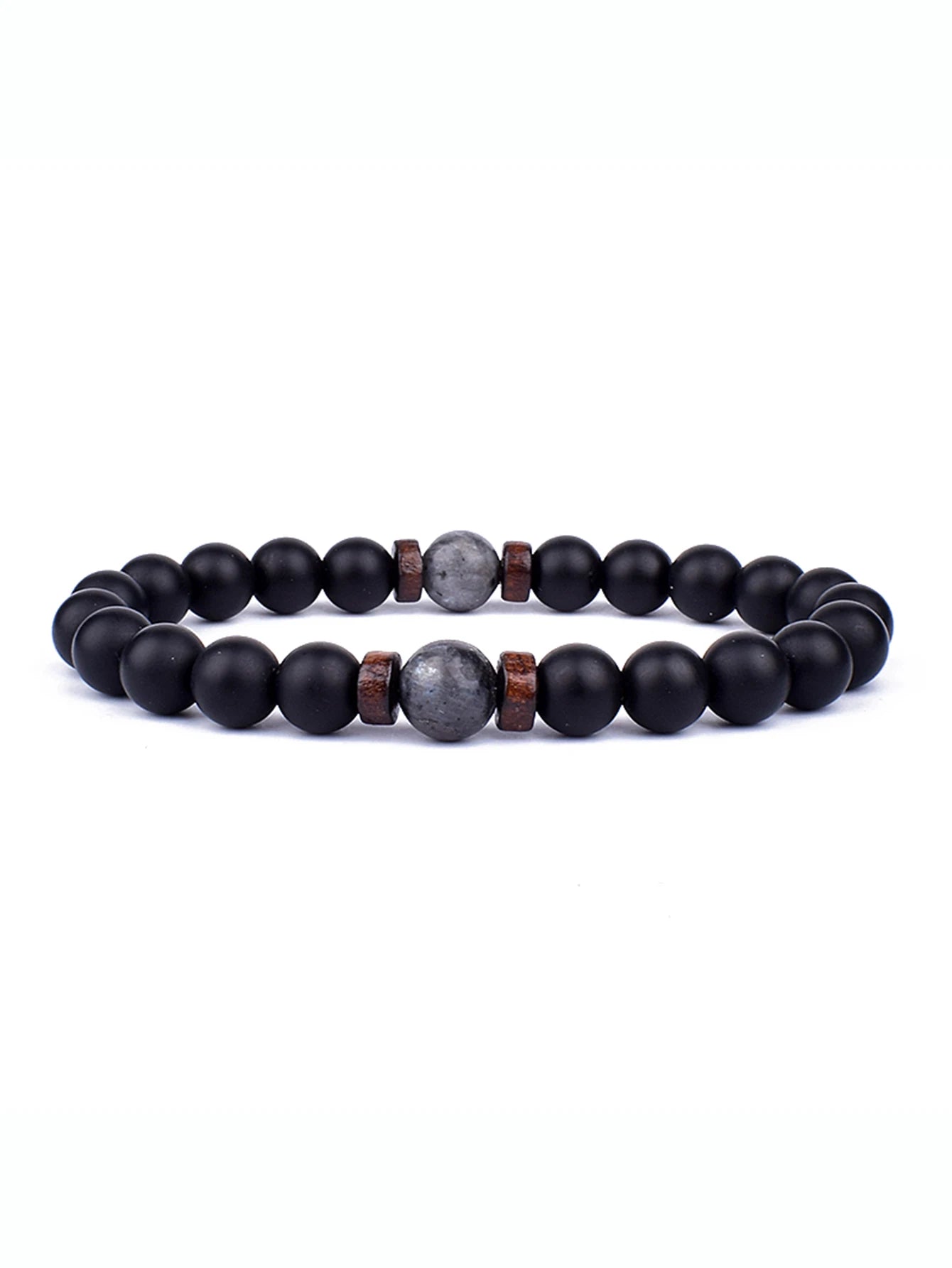8mm lavaarmband för män vulkaniska stenar träpärlor armband tibetansk buddha handledskedja kvinnor män smycken gåva nya armband