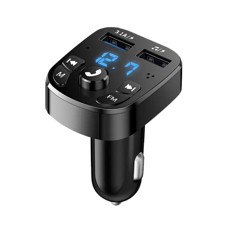 Bil-MP3-spelare Dubbel USB Snabbladdare FM Bluetooth-mottagare Bluetooth-kompatibel 5.0 FM-sändare USB-minne Kontakt Bilmonteringssats