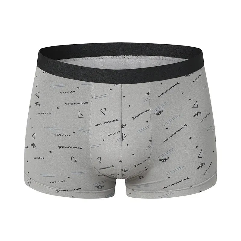4 stycken stor storlek 125 kg vikt kan bära HERR tryckta underkläder sexiga unga HERRunderkläder medelålders feta HERR shorts.