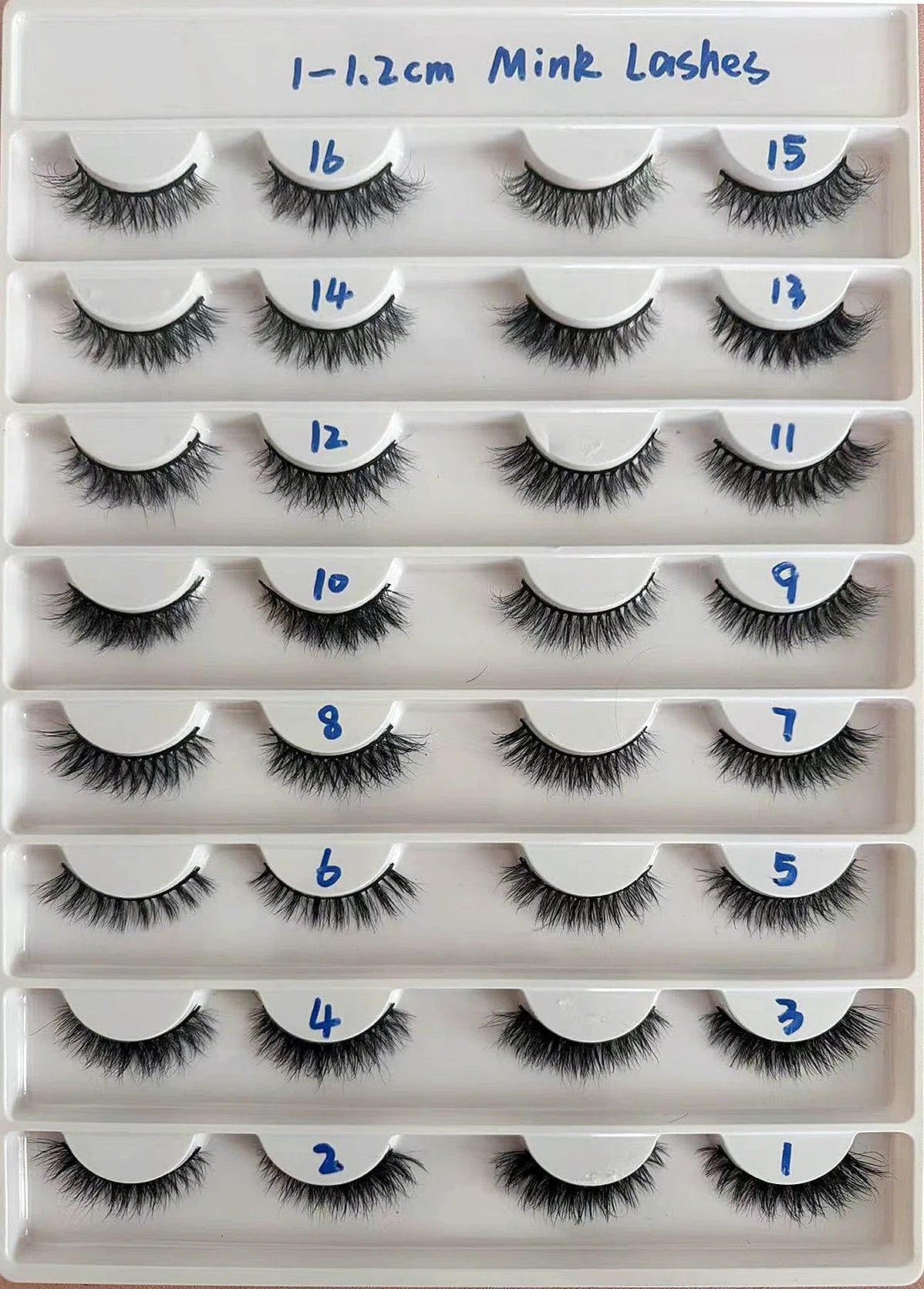 Makeup Minkfransar Fluffiga Mjuka Hela Lösögonfransar Naturliga Lösögonfransar Wispy Lash Extension
