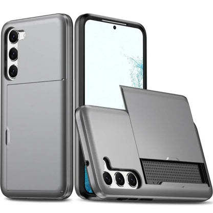 Fodral för Samsung Galaxy S26 S25 S24 S23 S22 Ultra Plus FE A57 A37 A56 A36 Korthållare Stötsäkert Plånboksfodral
