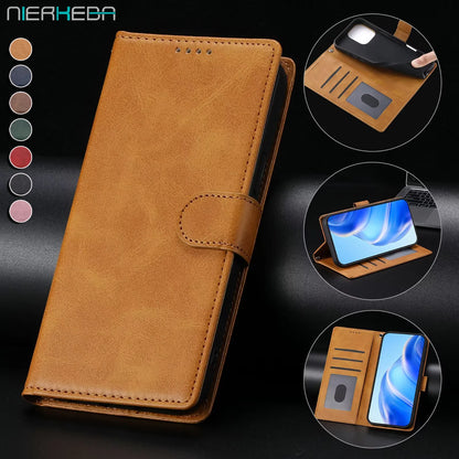 Business Läder Flipfodral för Samsung S25 S26 Ultra S24 FE S23 S22 S21 Plus A17 A37 A57 A36 A56 A16 A26 Korthållare Plånbok Över