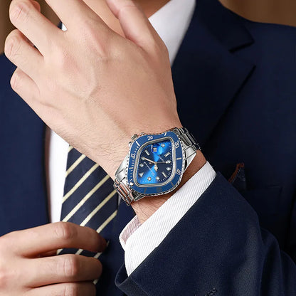Uppgradera Shangmeimk klocka för män ovanligt konceptuellt reloj krasch smältande vridfodral kvarts armbandsur manlig man grön svart klocka