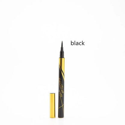 Svart flytande eyeliner vattentät långvarig eyelinerpenna snabbtorkande, inte blommande naturlig eyeliner flytande penna kosmetiska verktyg
