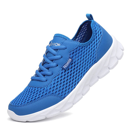 Sommar Herr Sneakers Högkvalitativa Andningsbara Fritidsskor Utomhus Halkfria Herrsportskor Lätt Mode Tennisskor