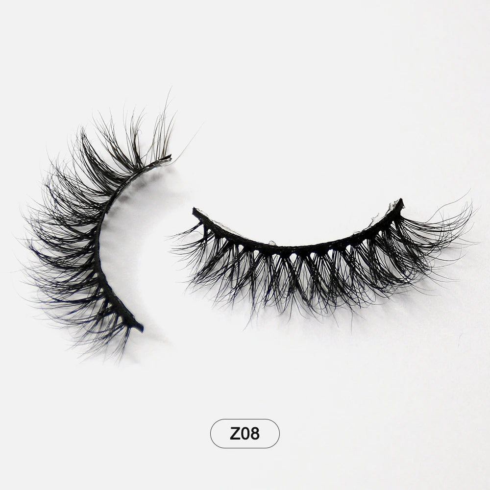 Makeup Minkfransar Fluffiga Mjuka Hela Lösögonfransar Naturliga Lösögonfransar Wispy Lash Extension
