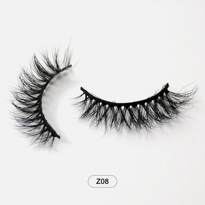 Makeup Minkfransar Fluffiga Mjuka Hela Lösögonfransar Naturliga Lösögonfransar Wispy Lash Extension