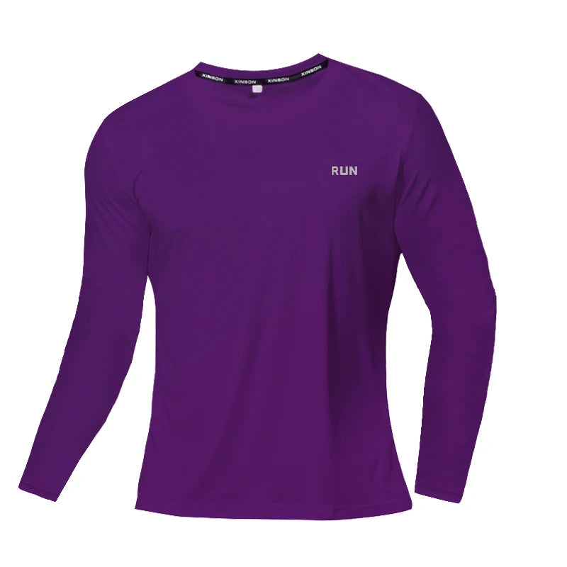 Sommar Issilk Långärmad T-shirt Herr 2023 Ny Snabbtorkande Andningsbar Luftkonditionering Utomhus Solskydd Löpning Ytterkläder