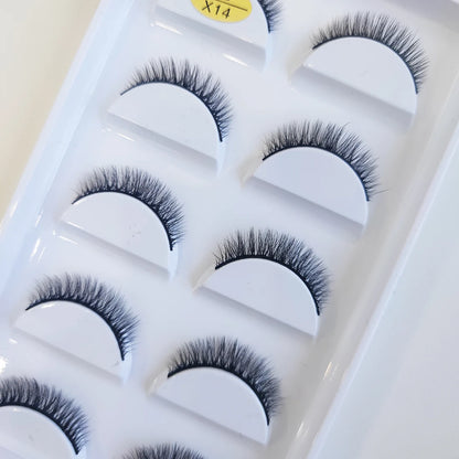 38 stilar 5 par ögonfransar naturliga 3D mink lösögonfransar smink lösögonfransar falska ögonfransar falska cils smink skönhetsverktyg grossist
