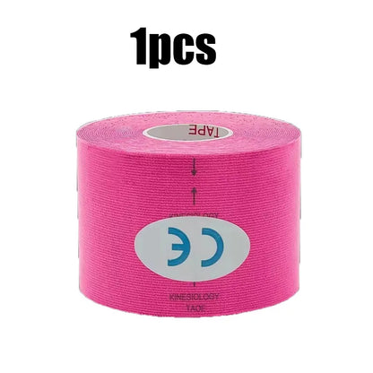 1/6 st tejper Kinesio Elastiskt Bandage Knäskydd Tejper Kinesiologi Stödkuddar Sport Självhäftande Venda Kinesiotejp Bandage