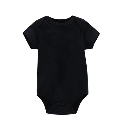 Babykläder Mode Baby Body Sommarkläder Enfärgad Romper Mjuk Avslappnad Jumpsuit för Nyfödda Kläder