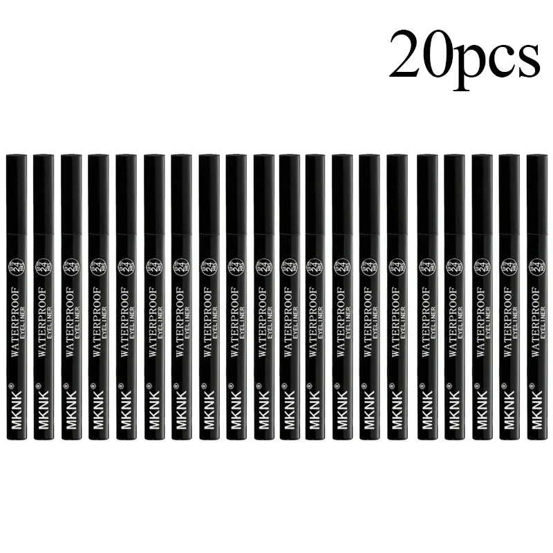 1/5/20 st. Varaktig Vattentät Flytande Eyeliner Icke-blekande Slät Snabbtorkande Eyelinerpenna Inget Bläckläckage Svart Eyeliner Makeup