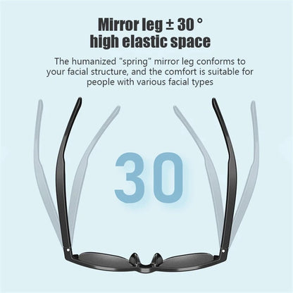 Solglasögon Hörlurar UV400-skydd PC-lins Solglasögon med inbyggda öronsnäckor Hörlurar HiFi-ljud Musik Sport Headset Spel