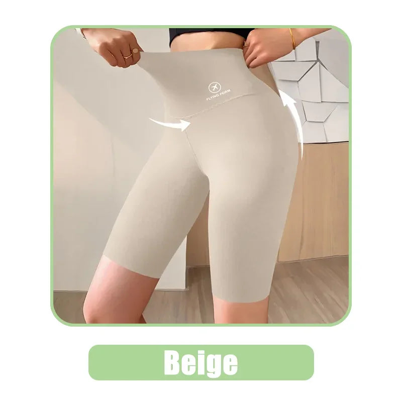 M-XL Damshorts Sport Shorts För Damer Nya Cykling Jogging Fitness Hög Midja Push Up Gymshorts Leggings Yogakläder