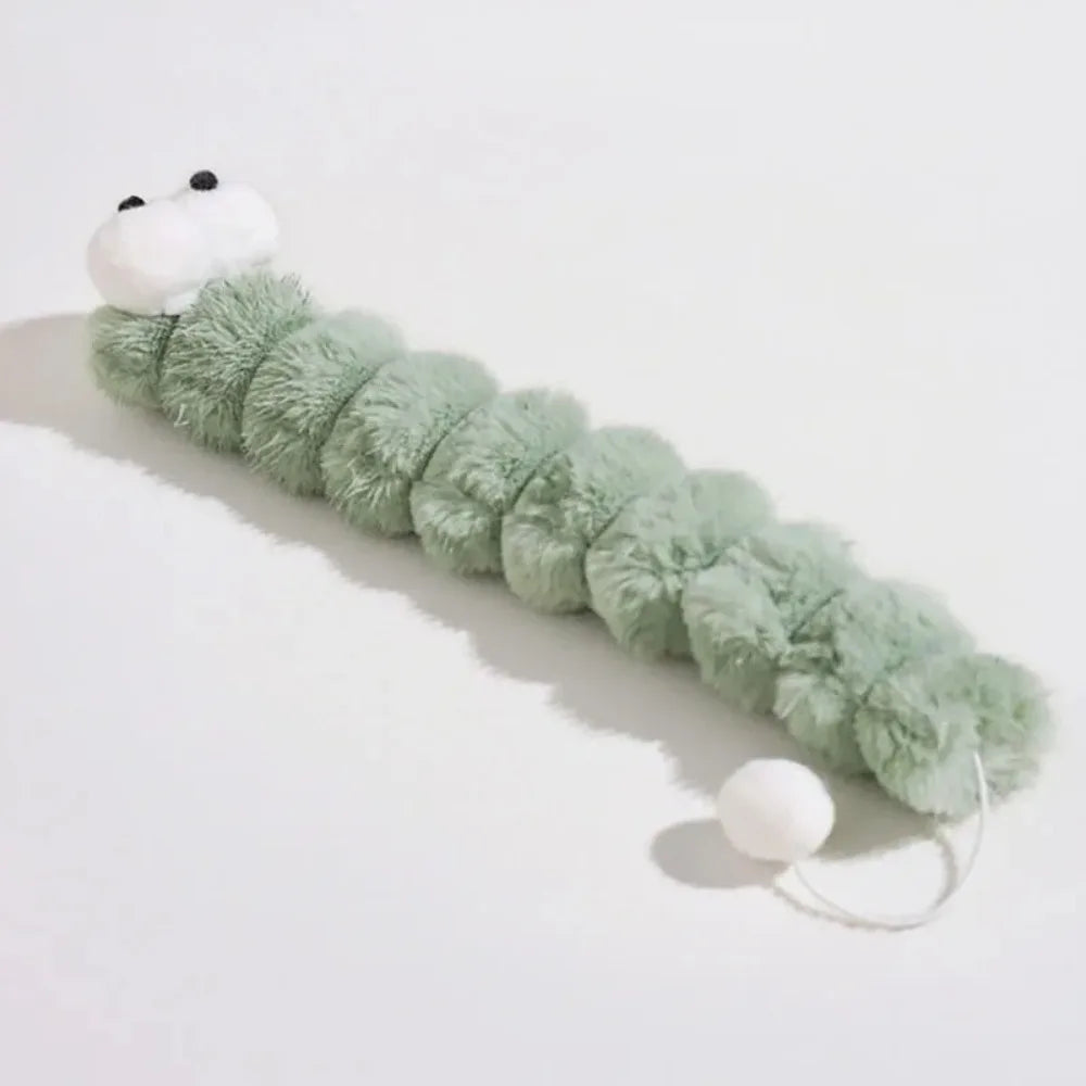 Caterpillar katttugg, bitsäker, tuggtålig kudde för katter, reptålig, mjuk och bekväm kattspark, självunderhållning