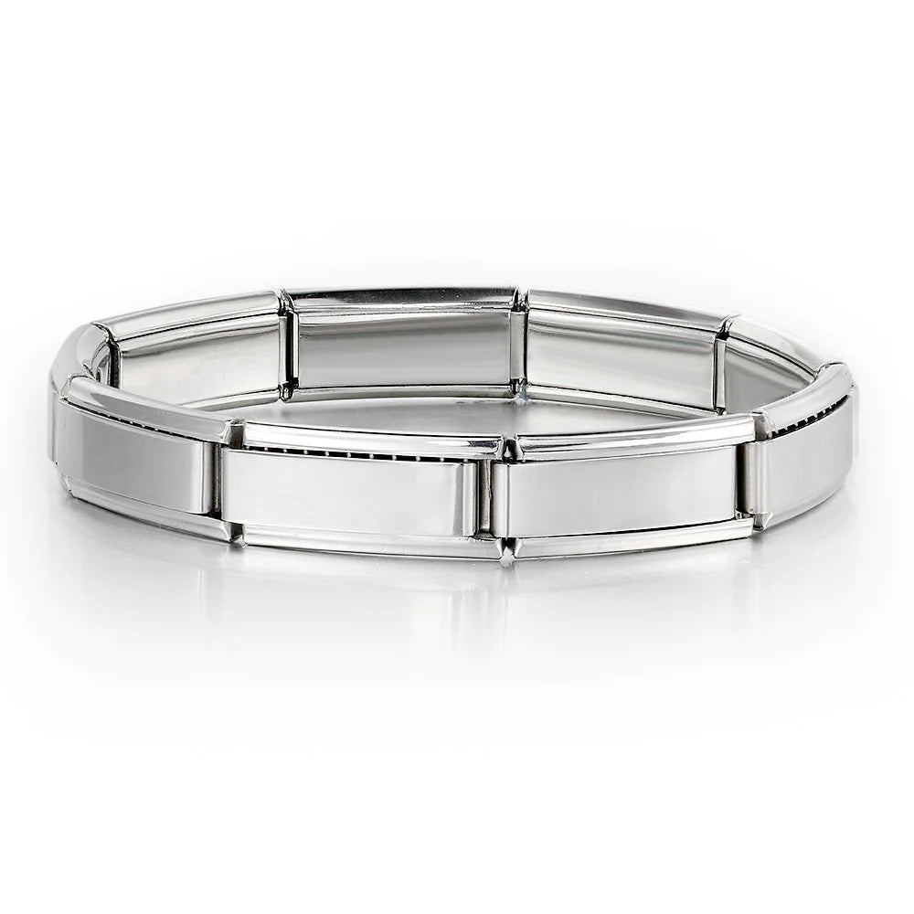 GEMOSA Mode Dam Herr Smycken 20*9mm Bredd Silver Färg Rostfritt Stål Armband Man Kvinna Fest Dagliga Tillbehör