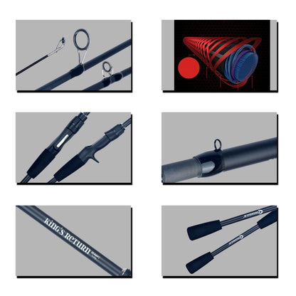 PHISHGER Spinning Baitcasting Travel Carbon Mini Goods För Fiskespön Kastvikt 5-30g M Snabb Ultralätt Bete Öringspön