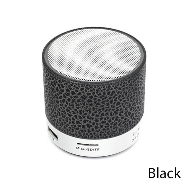 Trådlös Bluetooth-högtalare Mini PC-högtalare Crack LED SD-kort USB Subwoofer Bärbar musikljudkolumn för stationär dator