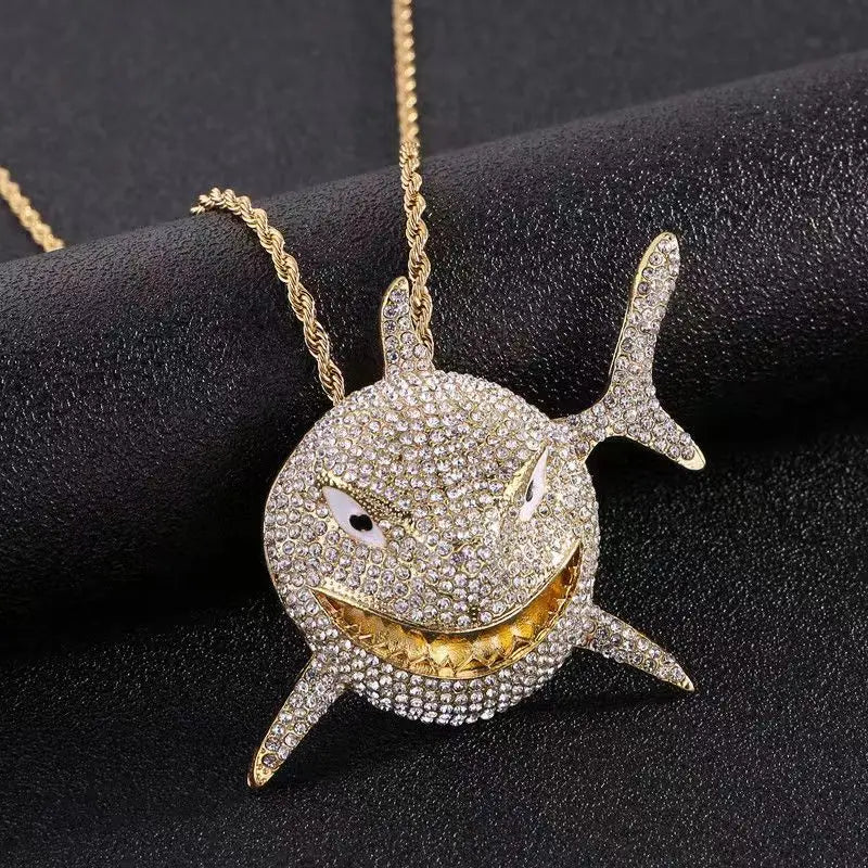 Personlighet Trend Herr Smycken Förgylld Tiger Gepard Djurhänge Mode Coolt Halsband