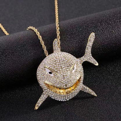 Personlighet Trend Herr Smycken Förgylld Tiger Gepard Djurhänge Mode Coolt Halsband
