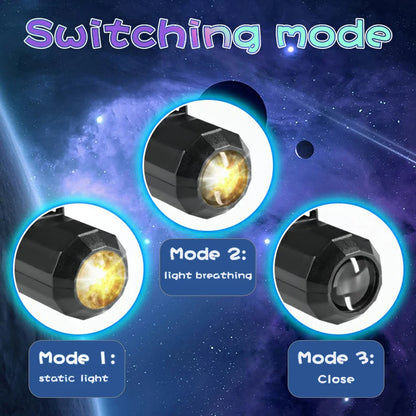 Nyaste Mini USB Månljus Projektor Led Globe Star Galaxy Lampa Nattbelysning för Hem Atmosfär Belysning Rumsdekor Väggpresent