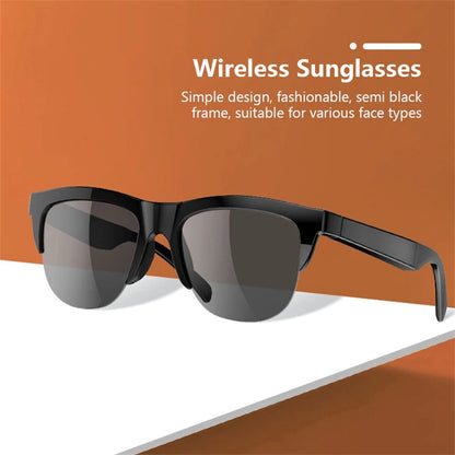 Solglasögon Hörlurar UV400-skydd PC-lins Solglasögon med inbyggda öronsnäckor Hörlurar HiFi-ljud Musik Sport Headset Spel