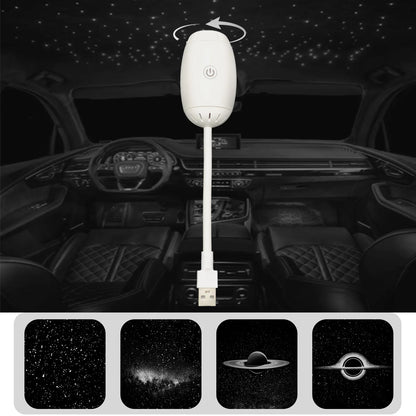 Mini USB-stjärnhimmelsprojektor med atmosfär vidvinkeldisplay för taket stjärnhimmel för spelrumsbelysning rumsdekoration väggpresent