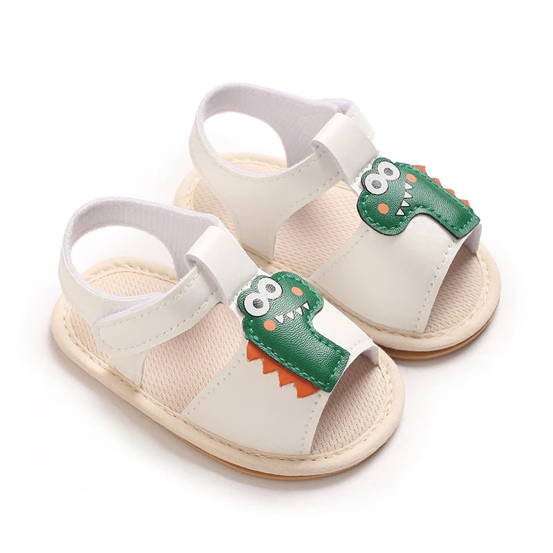 Sommar Nyfödda Babyskor Halkfria Mjuksula Casual Mode Dop Tecknade Sandaler 0-12 Månader