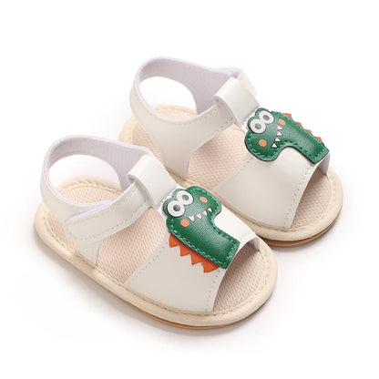 Sommar Nyfödda Babyskor Halkfria Mjuksula Casual Mode Dop Tecknade Sandaler 0-12 Månader