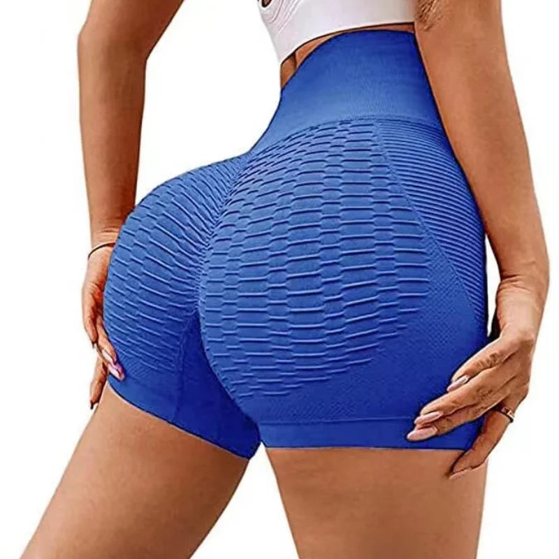 Dam Sport Shorts Hög Midja Push Up Boots Workout Shorts Sexiga Magkontroll Yoga Tights Sömlösa Fitness Höftlyftande Sportkläder