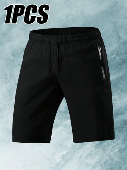 Sommar Herr 2-pack Herr Utomhussport Issiden Snabbtorkande Shorts Gym Löpning Tunn Version Tennis Sweatsuit Strand Herrshorts