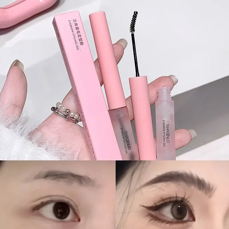 Tredimensionell ögonbrynsformande tvål ögonbrynsgel textur skapar naturliga ögonbryn stylingkräm vattentät snabbtorkande makeup