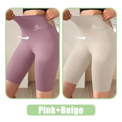 M-XL Damshorts Sport Shorts För Damer Nya Cykling Jogging Fitness Hög Midja Push Up Gymshorts Leggings Yogakläder