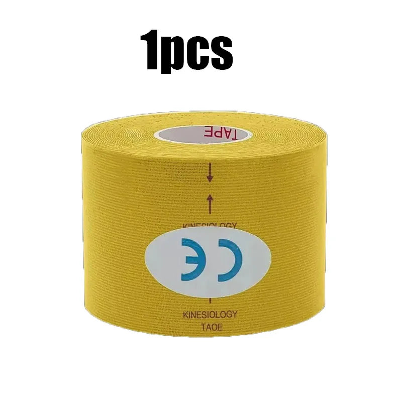 1/6 st tejper Kinesio Elastiskt Bandage Knäskydd Tejper Kinesiologi Stödkuddar Sport Självhäftande Venda Kinesiotejp Bandage