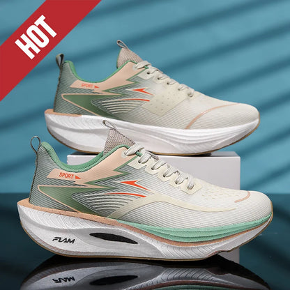 NYA Löparskor Carbon Board Marathon Herr Sport Andningsbara Lättvikt Dam Bekväma Atletiska Halkfria Sneakers Casual