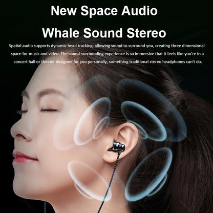 2 st trådbundna hörlurar, 3,5 mm trådbundna hörlurar med mikrofon, HiFi-stereospelheadset, brusreducerande metallhörlurar, för Xiaomi