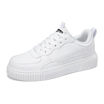 Mode Damskor Andningsbara Platta Skor Sneakers Vita Damskor Sport Löpning Utomhus Promenader Herrskor