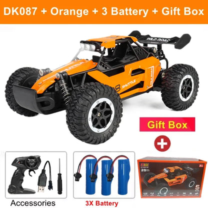 Oike RC-bil 1:16 modell med LED-lampor radio terrängstyrd klätterbil utomhusbilar driftrace leksaker pojkar presenter