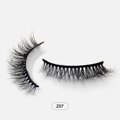Makeup Minkfransar Fluffiga Mjuka Hela Lösögonfransar Naturliga Lösögonfransar Wispy Lash Extension