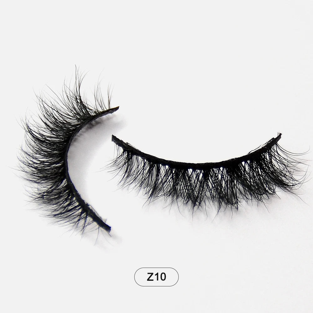 Makeup Minkfransar Fluffiga Mjuka Hela Lösögonfransar Naturliga Lösögonfransar Wispy Lash Extension