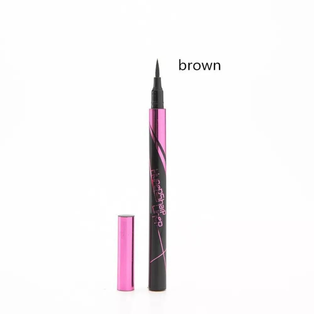 Svart flytande eyeliner vattentät långvarig eyelinerpenna snabbtorkande, inte blommande naturlig eyeliner flytande penna kosmetiska verktyg