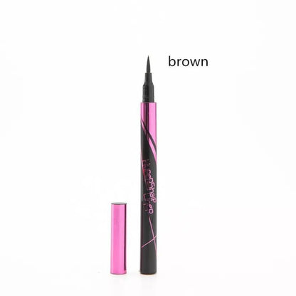 Svart flytande eyeliner vattentät långvarig eyelinerpenna snabbtorkande, inte blommande naturlig eyeliner flytande penna kosmetiska verktyg