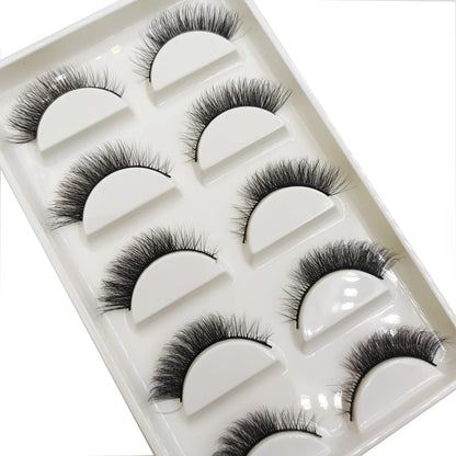 38 stilar 5 par ögonfransar naturliga 3D mink lösögonfransar smink lösögonfransar falska ögonfransar falska cils smink skönhetsverktyg grossist