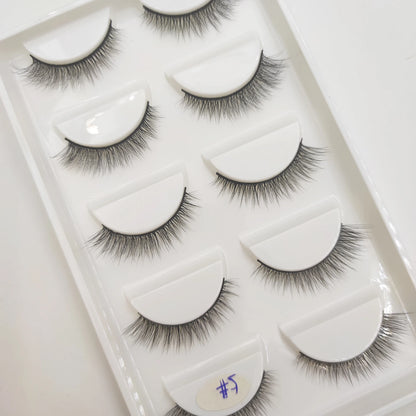 38 stilar 5 par ögonfransar naturliga 3D mink lösögonfransar smink lösögonfransar falska ögonfransar falska cils smink skönhetsverktyg grossist