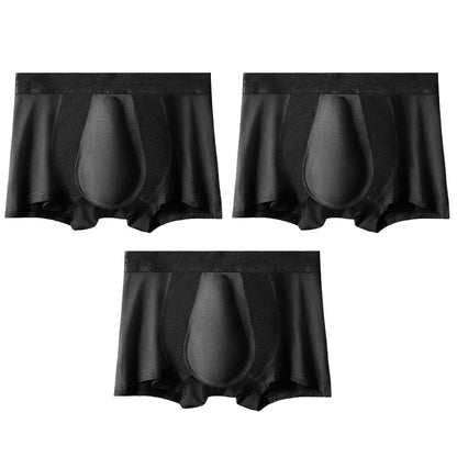 3-delade boxershorts för fitness, stretchigt och andningsbart tyg, fullt stöd för svettningar och stretchrörelser.