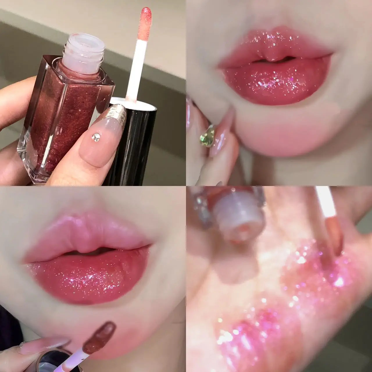 Herorange Star Shine Glitter Lip Gloss Shimmer Fine Glitter Långvarig Återfuktande Icke-klibbig Glansig Läppmakeup