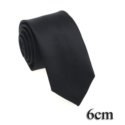 HUISHI 8CM 8 stilar herr enfärgad mörkblå slips 6cm vattentät jacquardslips vardagskläder kravatt bröllopsfest för män