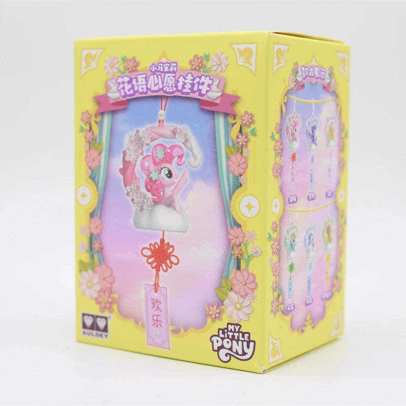 My Little Pony Capsule Toys Blomspråk Önskehänge Applejack Pinkie Pie Twilight Sparkle Fluttershy Blind Box Leksaker Äkta