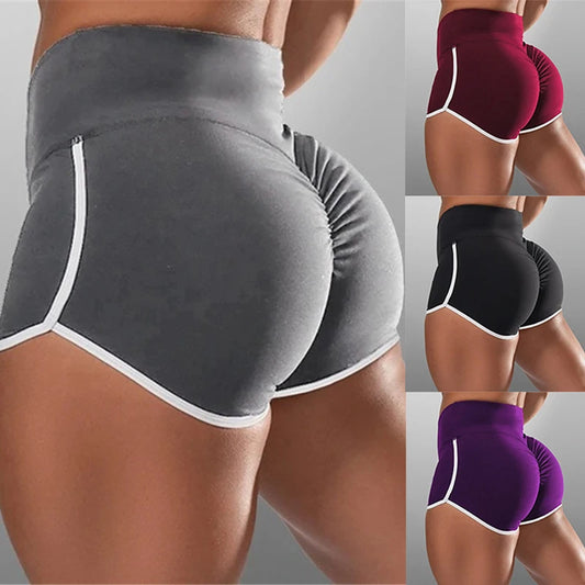 Sommarshorts för kvinnor för sport, fitness, smala och smala shorts, casual yogashorts, låg midja, stretchiga korta byxor, gymkläder